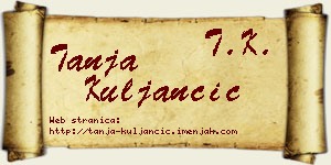 Tanja Kuljančić vizit kartica